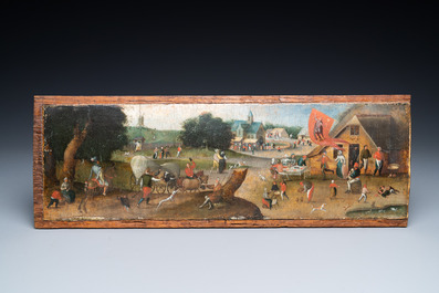 Abel Grimmer (c.1570-c.1619): 'A village kermesse on Saint George&rsquo;s Day', oil on panel