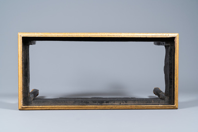 An exceptionally large Japanese Namban coffer on stand, Edo, 2nd half 17th C.