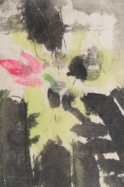 Ly Truc Son (Vietnam, 1949-): 'Vrouw met kaars', aquarel op papier, ca. 1989