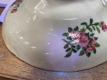 Un important service en porcelaine de Chine famille rose de Canton, 19&egrave;me