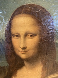 Ecole italienne, d'apr&egrave;s L&eacute;onard de Vinci: 'Mona Lisa', huile sur toile, dat&eacute;e 1839