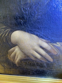 Ecole italienne, d'apr&egrave;s L&eacute;onard de Vinci: 'Mona Lisa', huile sur toile, dat&eacute;e 1839