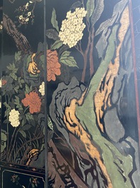 A Chinese eight-panel coromandel lacquer screen, 18/19th C.