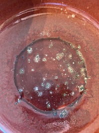 Un bol en porcelaine de Chine monochrome sang de boeuf, Qianlong
