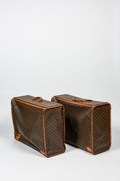 Louis Vuitton: two rectangular leather travel bags