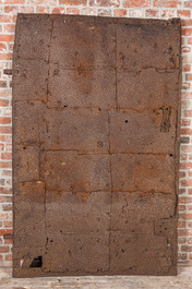 An iron vault door, 17th C.