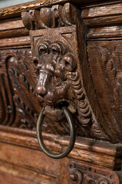 A renaissance-style wooden cupboard, probably 17th C.