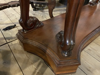 An English mahogany console-jardini&egrave;re, 19th C.