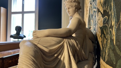 D'Apr&egrave;s Antonio Canova (1757-1822): 'Pauline Bonaparte comme Venus Victrix', 20&egrave;me