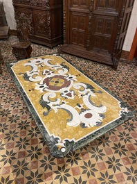 An Italian pietra dura table top, 19/20th C.