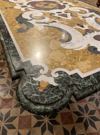 An Italian pietra dura table top, 19/20th C.