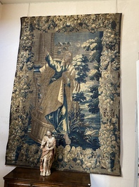 Grande tapisserie murale &agrave; d&eacute;cor de Thomas d'Aquin, Flandres, 17&egrave;me