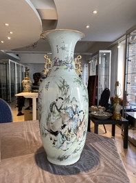 A Chinese qianjiang cai vase, Ma Qing Yun 馬慶雲 seal mark, dated 1920