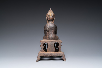 Grand Bouddha en fer de fonte, Chine, Ming