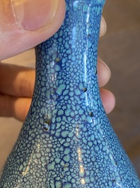 A Chinese robin's egg-glazed bottle vase, probably Qianlong