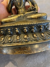Tara au vajra en bronze, Sino-Tibet, 17&egrave;me