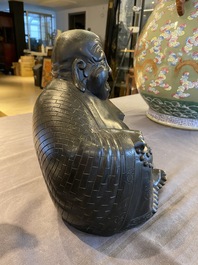 Een Chinese bronzen Boeddha, 19e eeuw