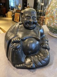 Een Chinese bronzen Boeddha, 19e eeuw