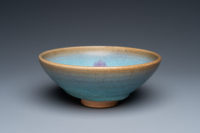 A Chinese purple-splashed junyao bowl, Song