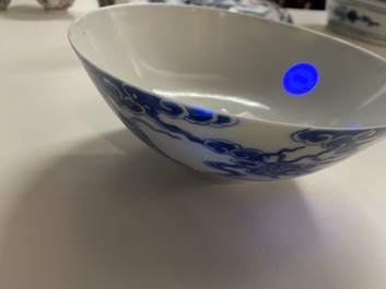 Bol en porcelaine de Chine 'Bleu de Hue' pour le Vietnam, r&egrave;gne de Tự Đức, fin du 19&egrave;me