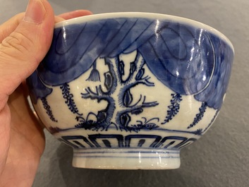 Bol en porcelaine de Chine 'Bleu de Hue' pour le Vietnam, marque de Thường t&acirc;m lạc sự  賞心樂事, ca. 1830