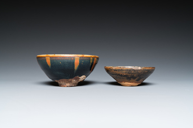 Two Chinese Jizhou bowls, Song or later