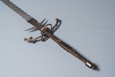 A large two-handed 'Flamberge' sword, Germany, 2nd half 16th C.