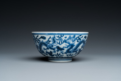 A Chinese blue and white 'Bleu de Hue' bowl for the Vietnamese market, Gi&aacute;p T&iacute;  甲子 mark, ca. 1804