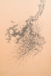 Hua Ao (China, 19e eeuw): 'Dennentak', inkt op papier, 2e helft 19e eeuw