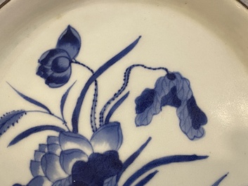 Coupe en porcelaine de Chine 'Bleu de Hue' pour le Vietnam, marque Ph&aacute;c, 19&egrave;me