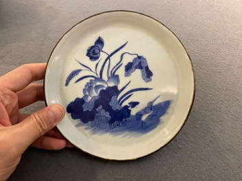 A Chinese blue and white 'Bleu de Hue' dish for the Vietnamese market, Ph&aacute;c mark, 19th C.