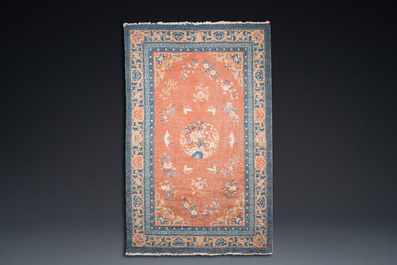 Two Chinese wool rugs, Republic