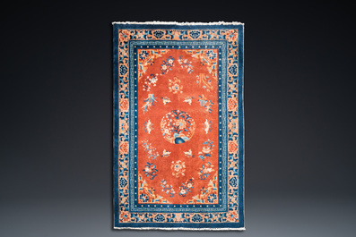 Two Chinese wool rugs, Republic