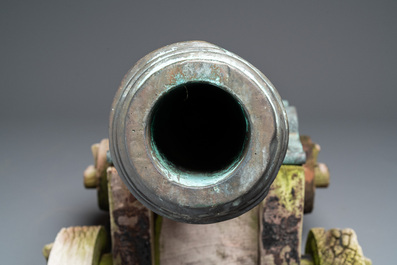 Paire de canons en bronze, Italie, Venise, 17/18&egrave;me