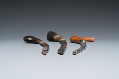 Three Indonesian 'kris' or 'keris' daggers, 19th C.