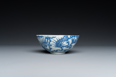 A rare small Chinese blue and white 'Bleu de Hue' bowl, Nhất mark, Thiệu Trị