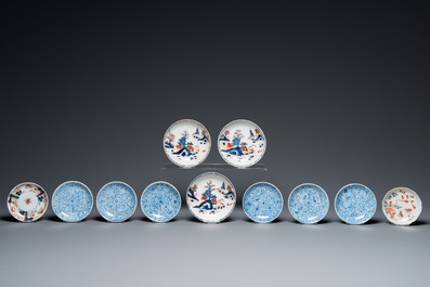 An extensive collection of mostly blue and white Chinese porcelain, Kangxi and later