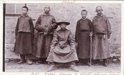 A rare photo album on the 13th Dalai Lama's return from exile from India, ca. 1912/1913