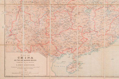 Emil Bretschneider (1833 &ndash; 1901): Map of China and the surrounding regions, second edition, Edward Stanford Ltd., Londres, 1900