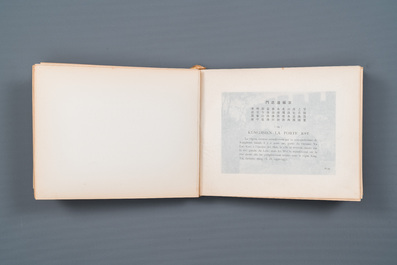 Een Chinese medaille van verdienste 1e klas, het toekenningsdocument uit 1918 en het boek: Vues du Honan, 1920