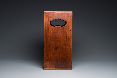 A small Chinese huali wood cabinet, Qing