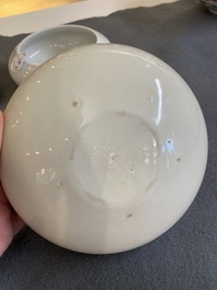 Six lave-pinceaux en porcelaine de Chine, 19/20&egrave;me