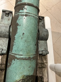 Paire de canons en bronze, Italie, Venise, 17/18&egrave;me