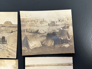 40 photos carr&eacute;es illustrant la premi&egrave;re exp&eacute;dition belge au Tibet, vers 1908