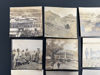 40 square photos made during the first Belgian expedition in Tibet, ca. 1908