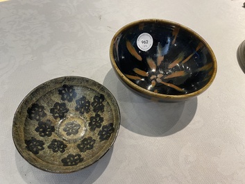 Two Chinese Jizhou bowls, Song or later