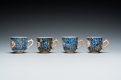 A Chinese famille rose 18-piece 'mandarin subject' tea service, Qianlong