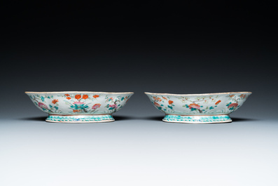 Eleven Chinese famille rose bowls, 19/20th C.