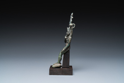 Sculpture de Horus en bronze, Egypte, p&eacute;riode sa&iuml;te
