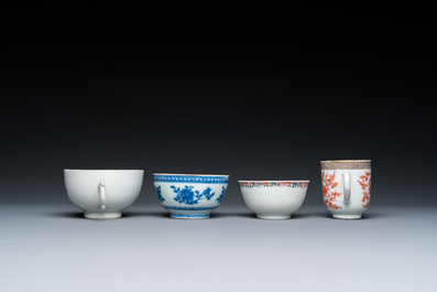 Een diverse collectie Chinees export porselein, Qianlong